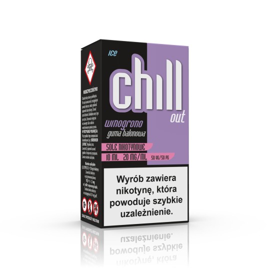 CHILL OUT SALT Winogrono, guma ba ICE 20mg/ml 10ml -zdjęcie numer 1