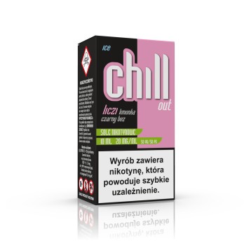 CHILL OUT SALT Liczi limonka czarny b 20mg/ml 10ml