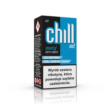 CHILL OUT SALT Mentol zero cukru ICE 20mg/ml 10ml