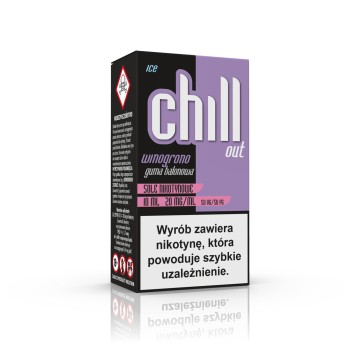 CHILL OUT SALT Winogrono, guma ba ICE 20mg/ml 10ml