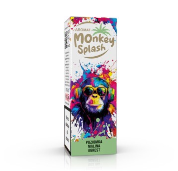 Monkey Splash Poziomka malina agre Longfill 8/10ml