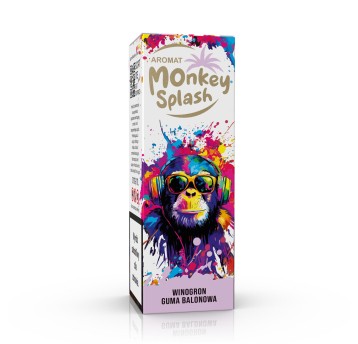 Monkey Splash Winogron guma balono Longfill 8/10ml